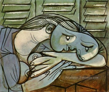  en - Dormeuse aux persiennes 3 1936 cubisme Pablo Picasso
